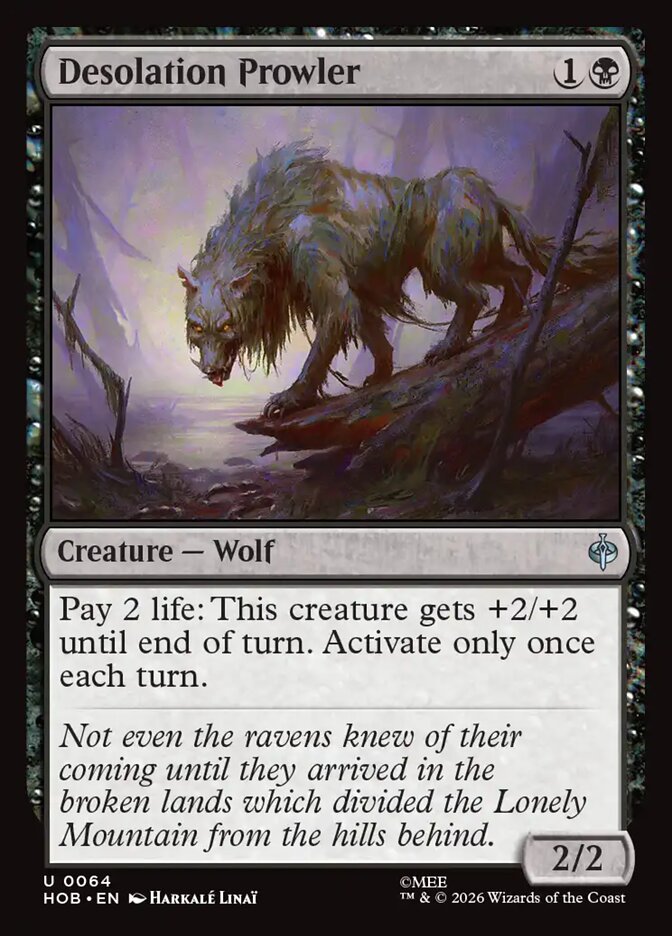 HOB, Desolation Prowler, Standard, 64, U, Near Mint, Normal, EN