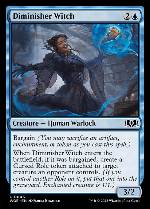 WOE, Diminisher Witch, Standard, 46, C, Near Mint, Normal, EN