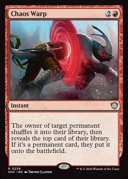 SOC, Chaos Warp, Standard, 239, R, Near Mint, Normal, EN