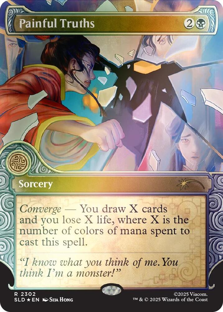 SLD, Painful Truths, (Showcase), 2302, R, Near Mint, (Rainbow Foil), EN