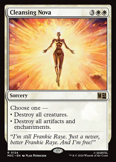MSC, Cleansing Nova, Standard, 124, R, Near Mint, Normal, EN