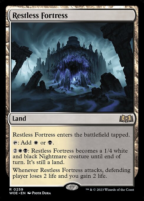 WOE, Restless Fortress, Standard, 259, R, Near Mint, Normal, EN