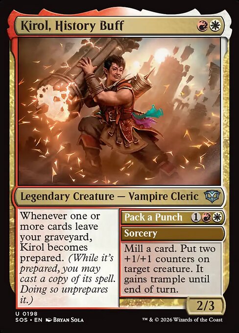 SOS, Kirol, History Buff // Pack a Punch, Standard, 198, U, Near Mint, Normal, EN