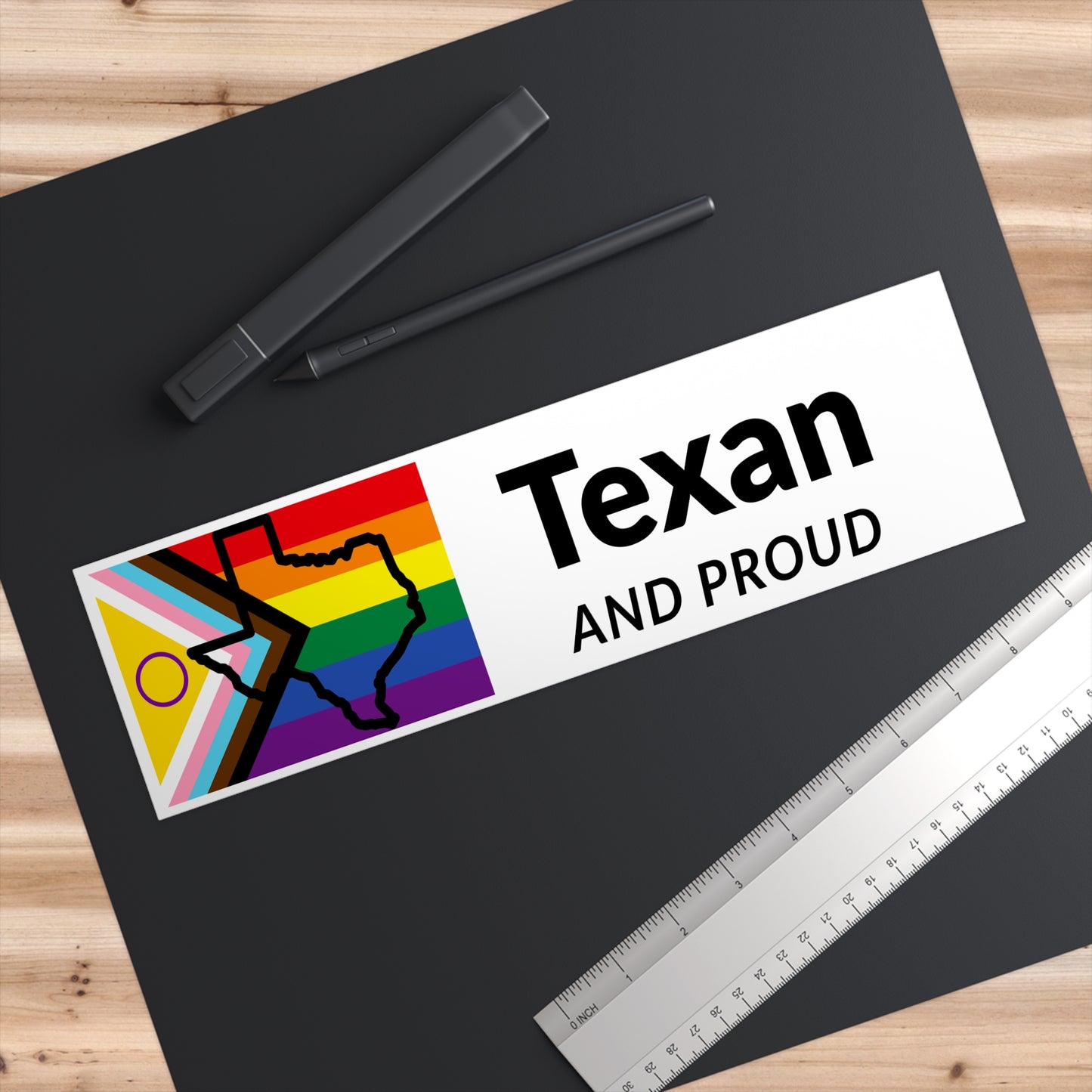 Texas Pride Bumper Sticker LGBTQ+