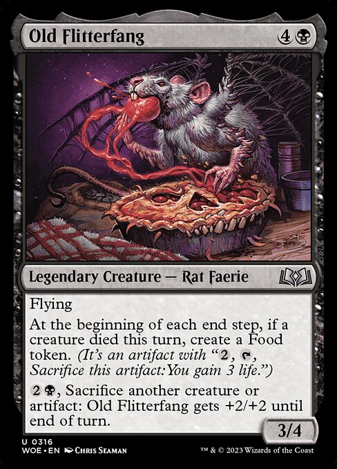 WOE, Old Flitterfang, Standard, 316, U, Near Mint, (Foil), EN