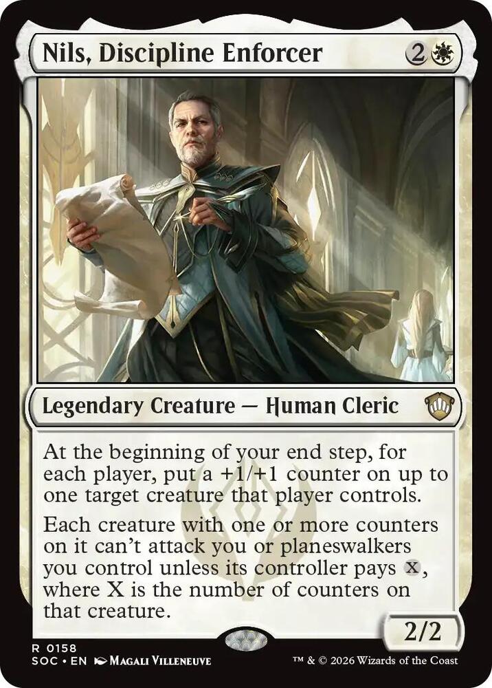 SOC, Nils, Discipline Enforcer, Standard, 158, R, Near Mint, Normal, EN