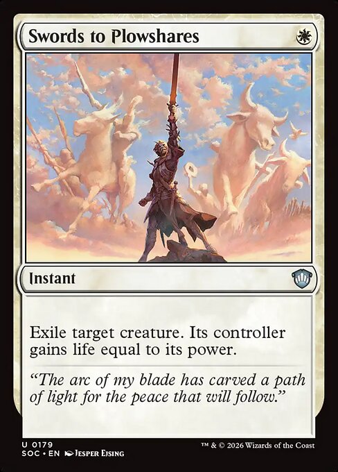 SOC, Swords to Plowshares, Standard, 179, U, Near Mint, Normal, EN