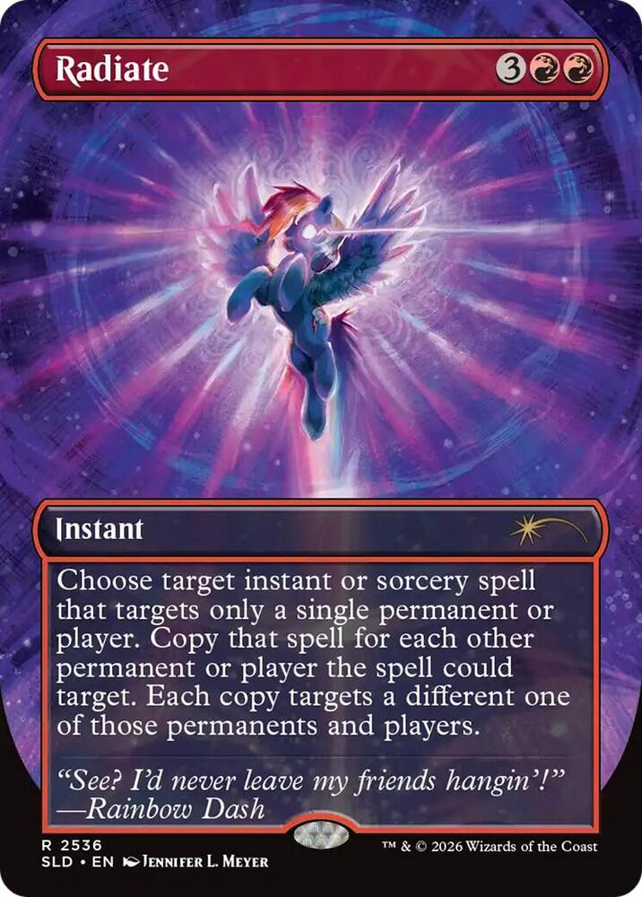 SLD, Radiate, (Borderless), 2536, R, Near Mint, (Foil), EN