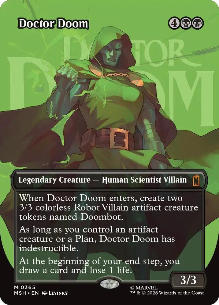 MSH, Doctor Doom, (Borderless), 365, M, Near Mint, (Foil), EN