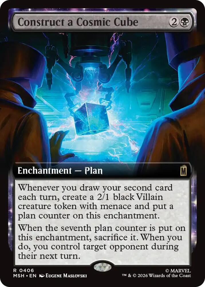 MSH, Construct a Cosmic Cube, (Extended Art), 406, R, Near Mint, (Foil), EN