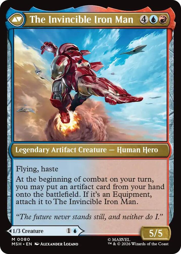 MSH, Tony Stark // The Invincible Iron Man, Standard, 80, M, Near Mint, Normal, EN