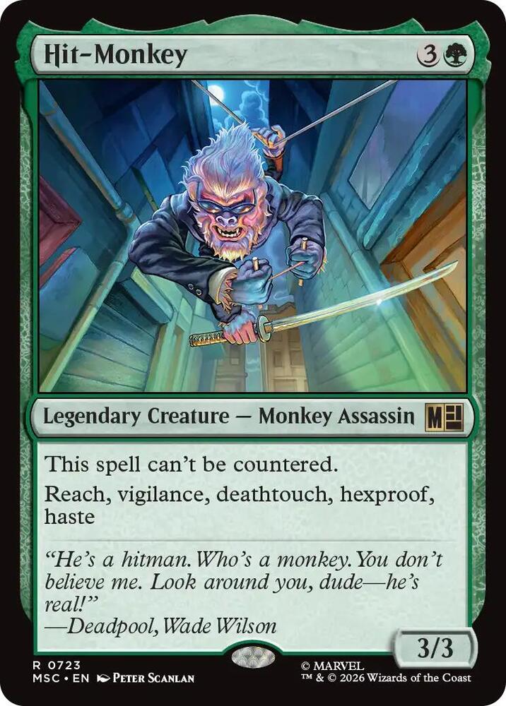 MSC, Hit-Monkey, Standard, 723, R, Near Mint, Normal, EN