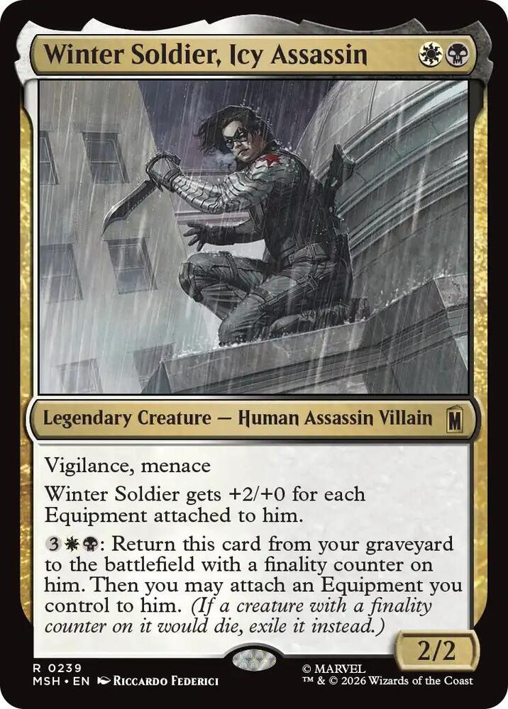 MSH, Winter Soldier, Icy Assassin, Standard, 239, R, Near Mint, Normal, EN
