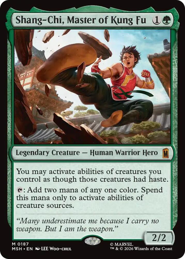 MSH, Shang-Chi, Master of Kung Fu, Standard, 187, M, Near Mint, Normal, EN