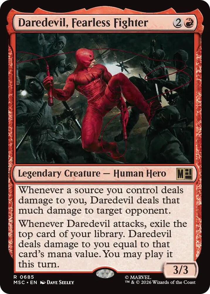 MSC, Daredevil, Fearless Fighter, Standard, 685, R, Near Mint, Normal, EN