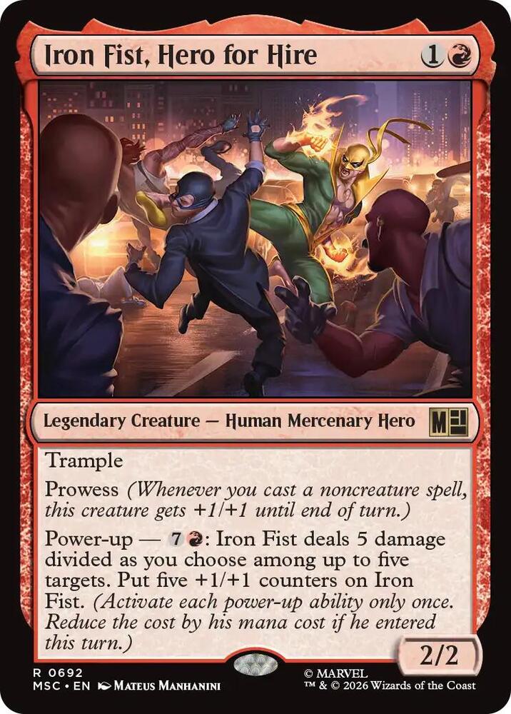 MSC, Iron Fist, Hero for Hire, Standard, 692, R, Near Mint, Normal, EN