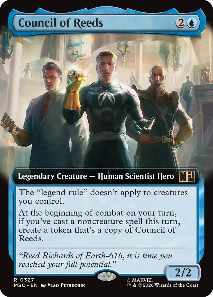 MSC, Council of Reeds, (Extended Art), 327, R, Near Mint, Normal, EN