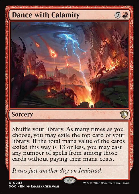 SOC, Dance with Calamity, Standard, 243, R, Near Mint, Normal, EN