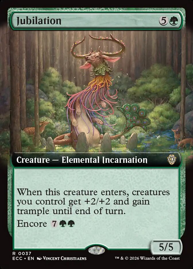 ECC, Jubilation, (Extended Art), 37, R, Near Mint, Normal, EN