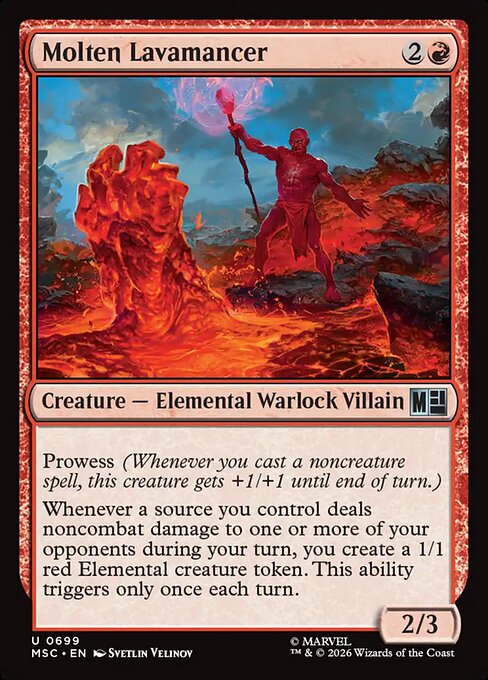 MSC, Molten Lavamancer, Standard, 699, U, Near Mint, Normal, EN