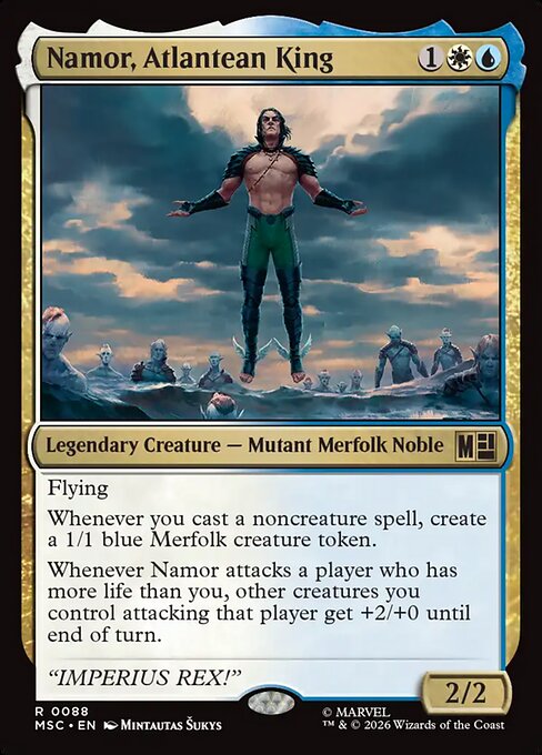 MSC, Namor, Atlantean King, Standard, 88, R, Near Mint, Normal, EN