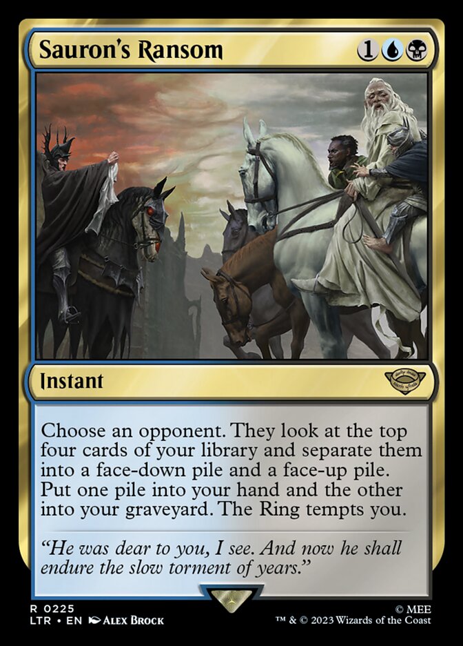LTR, Sauron's Ransom, Standard, 225, R, Near Mint, Normal, EN