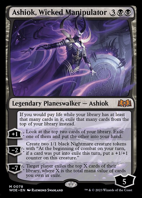 WOE, Ashiok, Wicked Manipulator, Standard, 78, M, Near Mint, Normal, EN