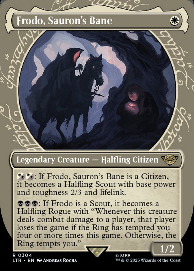 LTR, Frodo, Sauron's Bane, (Showcase), 304, R, Near Mint, Normal, EN