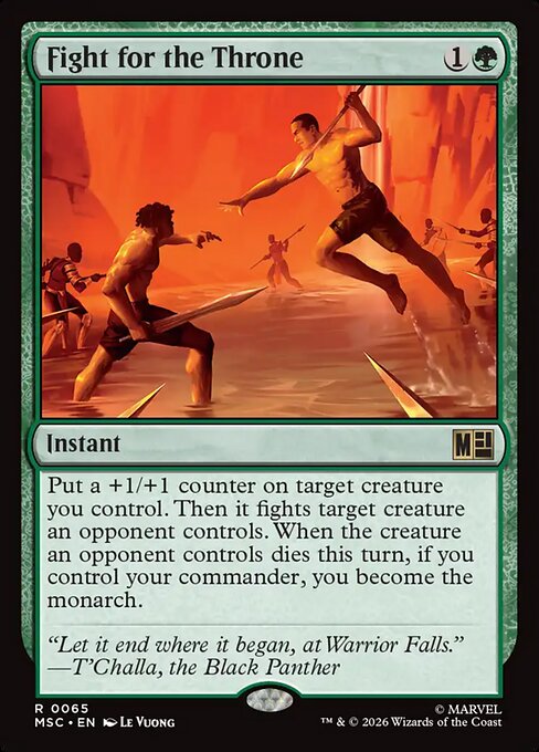MSC, Fight for the Throne, Standard, 65, R, Near Mint, Normal, EN
