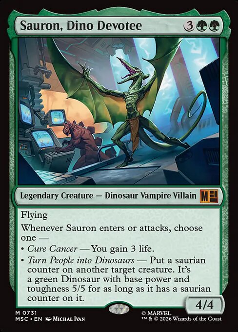 MSC, Sauron, Dino Devotee, Standard, 731, M, Near Mint, Normal, EN