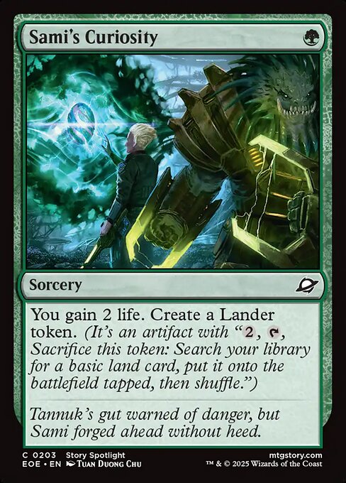 EOE, Sami's Curiosity, Standard, 203, C, Near Mint, (Foil), EN