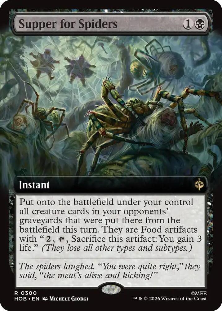 HOB, Supper for Spiders, (Extended Art), 86, R, Near Mint, Normal, EN