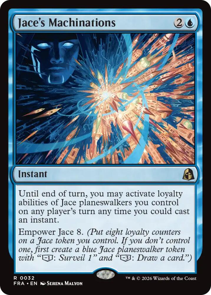 FRA, Jace's Machinations, Standard, 32, R, Near Mint, (Foil), EN