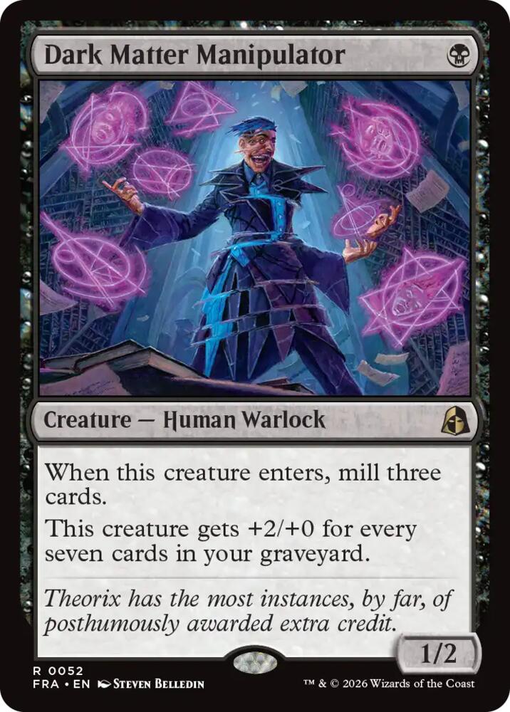 FRA, Dark Matter Manipulator, Standard, 52, R, Near Mint, Normal, EN