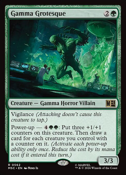 MSC, Gamma Grotesque, Standard, 562, R, Near Mint, Normal, EN