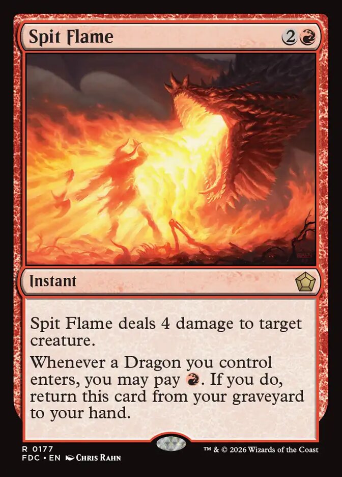 FDC, Spit Flame, Standard, 177, R, Near Mint, Normal, EN