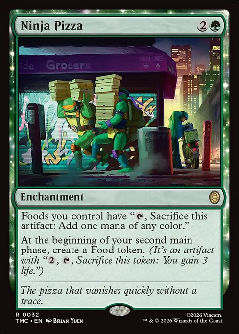 TMC, Ninja Pizza, Standard, 32, R, Near Mint, (Normal), EN