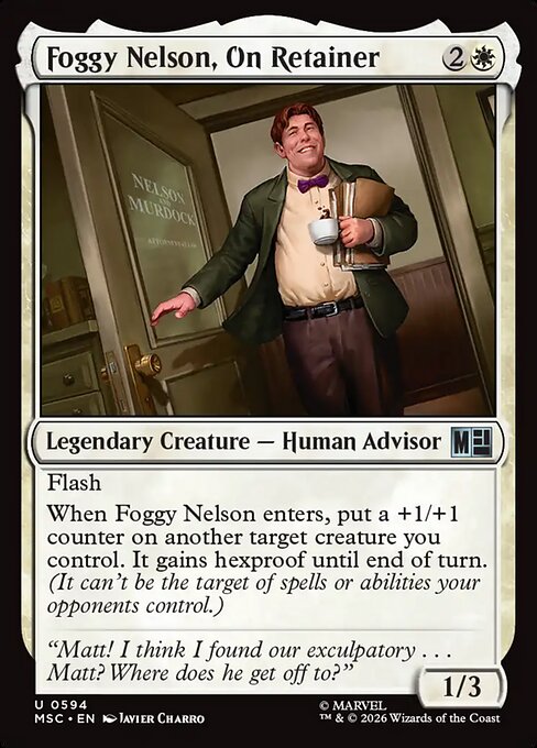 MSC, Foggy Nelson, On Retainer, Standard, 594, U, Near Mint, Normal, EN
