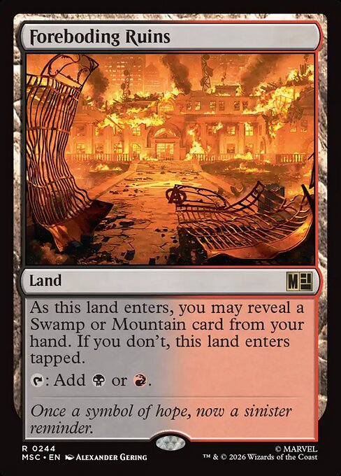 MSC, Foreboding Ruins, Standard, 244, R, Near Mint, (Surge Foil), EN