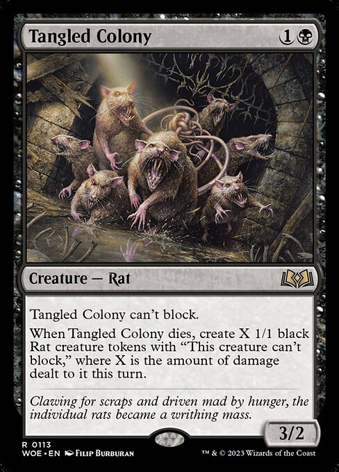 WOE, Tangled Colony, Standard, 113, R, Near Mint, Normal, EN