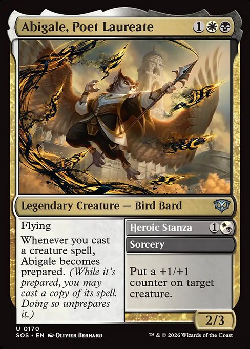 SOS, Abigale, Poet Laureate // Heroic Stanza, Standard, 170, U, Near Mint, (Foil), EN