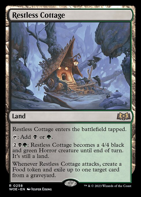 WOE, Restless Cottage, Standard, 258, R, Near Mint, Normal, EN