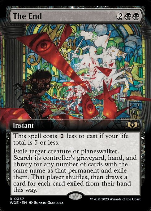 WOE, The End, (Extended Art), 337, R, Near Mint, (Foil), EN