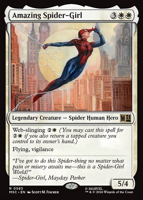 MSC, Amazing Spider-Girl, Standard, 583, R, Near Mint, Normal, EN