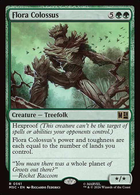 MSC, Flora Colossus, Standard, 561, R, Near Mint, Normal, EN