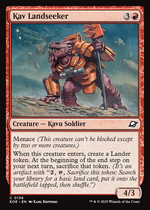EOE, Kav Landseeker, Standard, 138, C, Near Mint, (Foil), EN