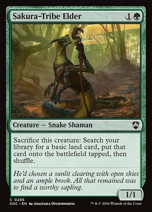 SOC, Sakura-Tribe Elder, Standard, 285, C, Near Mint, Normal, EN