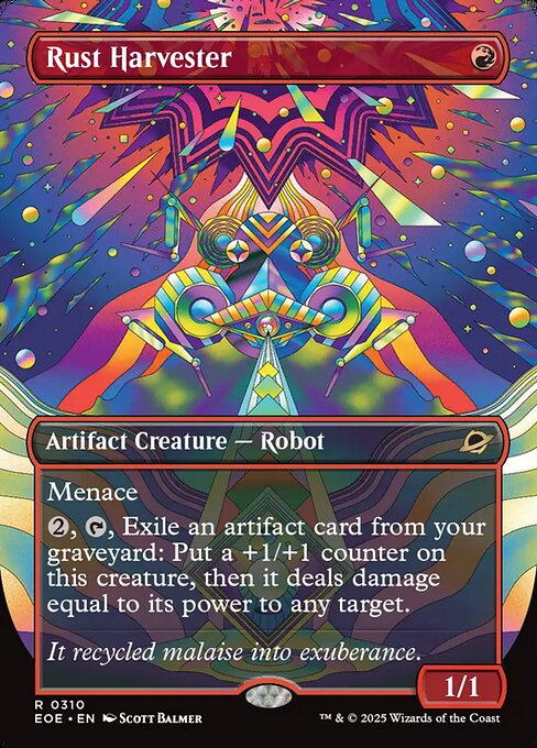 EOE, Rust Harvester, (Borderless), 310, R, Near Mint, (Foil), EN