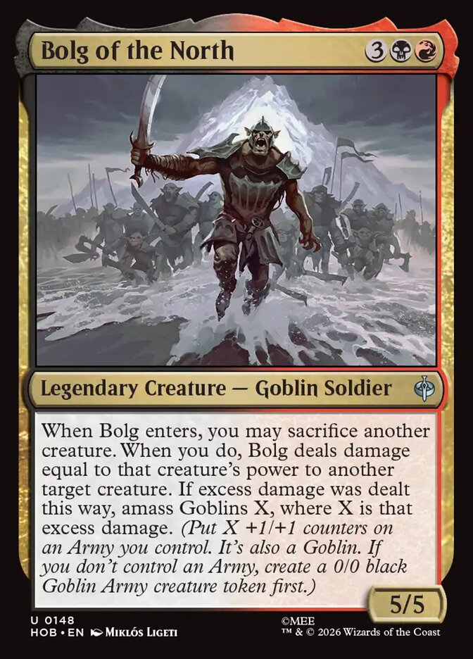 HOB, Bolg of the North, Standard, 148, U, Near Mint, (Foil), EN