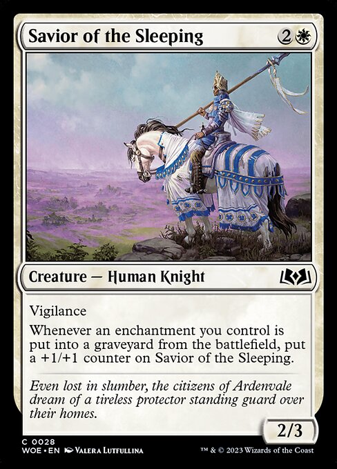 WOE, Savior of the Sleeping, Standard, 28, C, Near Mint, (Foil), EN